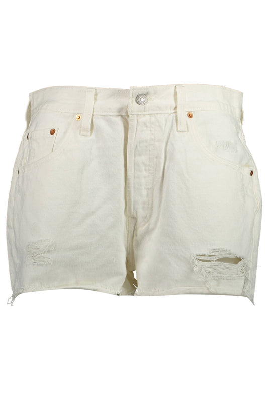 LEVI'S JEANS SHORT WOMAN WHITE-0